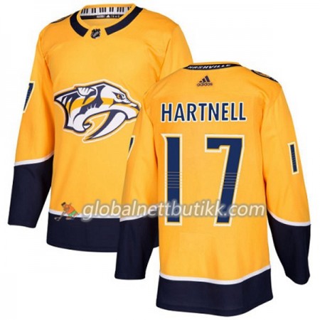 Nashville Predators Hockeydrakt Scott Hartnell 17 2017-2018 Golden Adidas Authentic - Herre